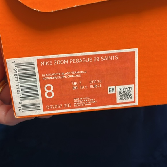 Nike Zoom Pegasus 39 Saints DR2057-001 Running Shoes NEW FINAL SALE - Picture 4 of 9